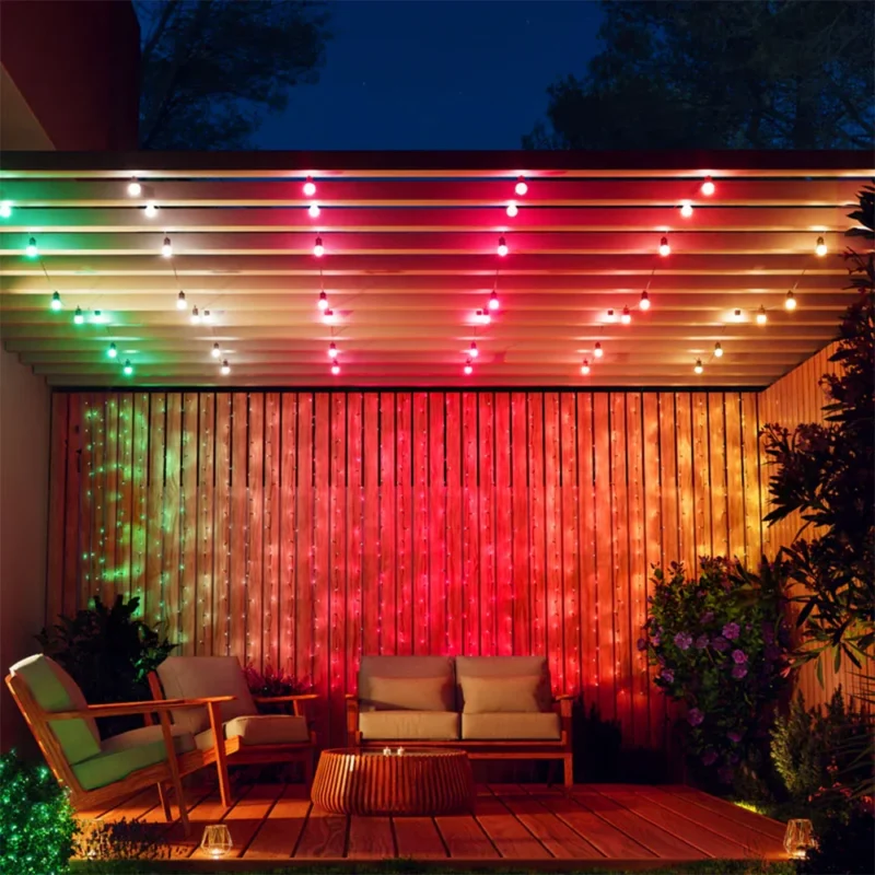 Twinkly 40 multicolour LED festoon Christmas lights